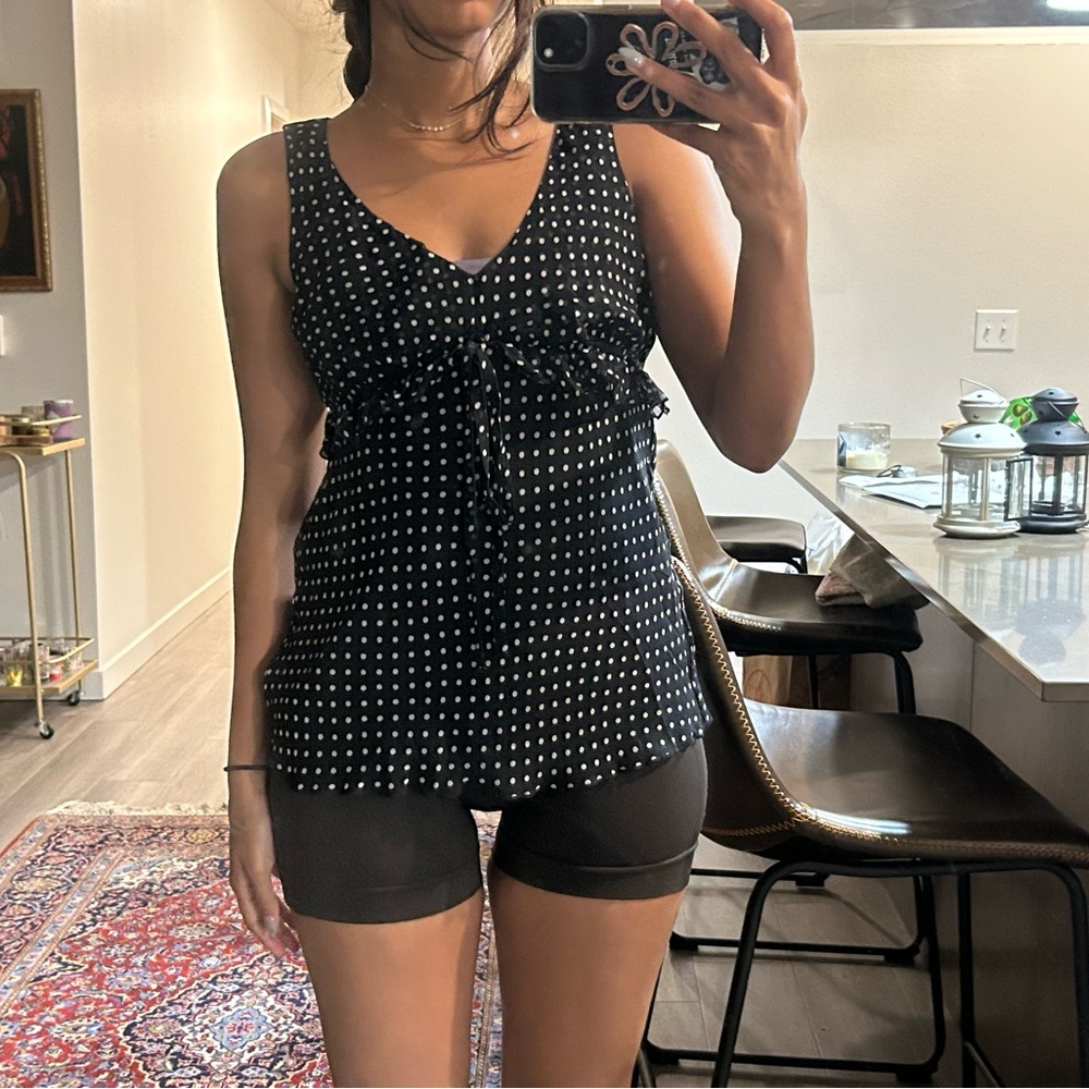 Cute, trendy polka dot top